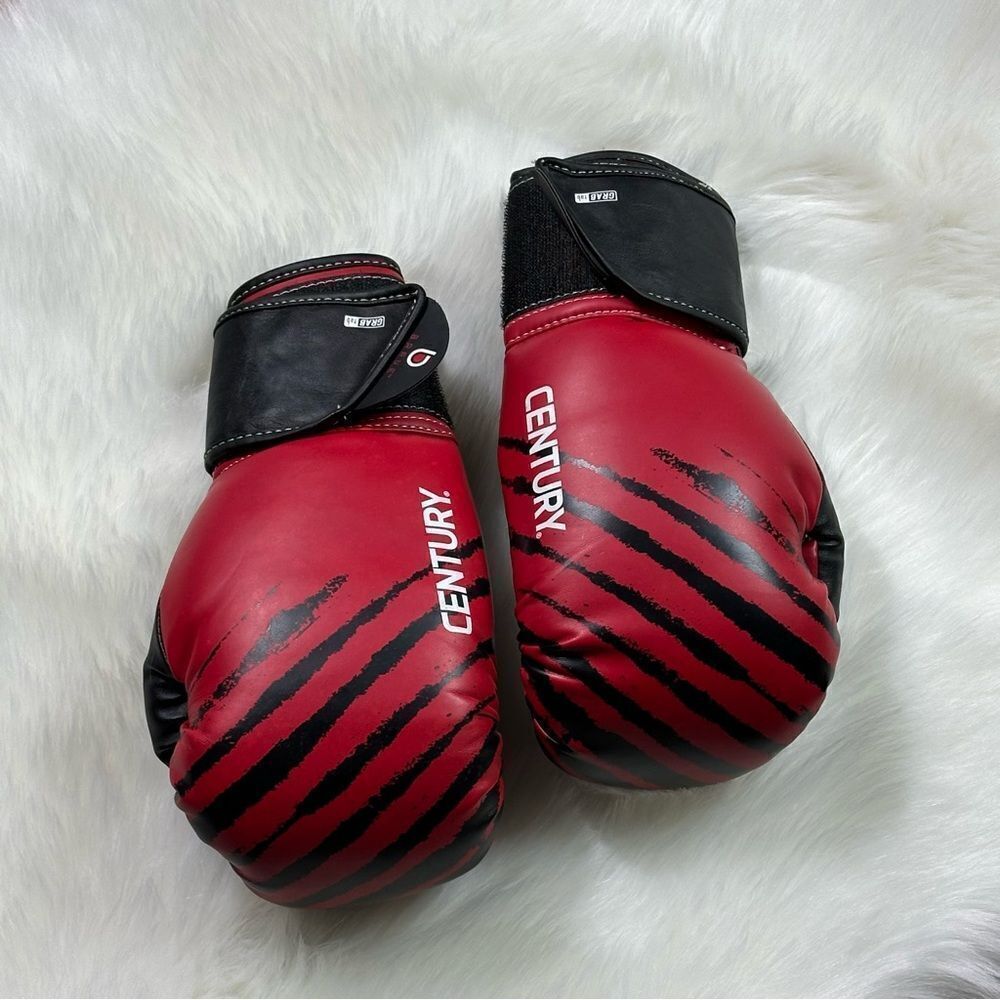 Rave Red and Black Boxing Gloves Dynamic Design
